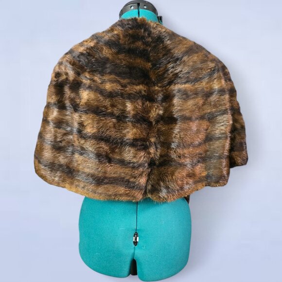 1950s Vintage Colquhouns Scottish Fur House Mink Stole Shawl - Picture 3 of 8